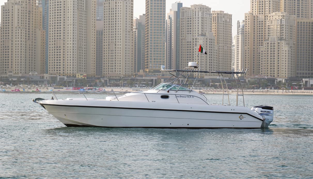 34-foot Sport yacht rental at Dubai Marina with Dubai Small
