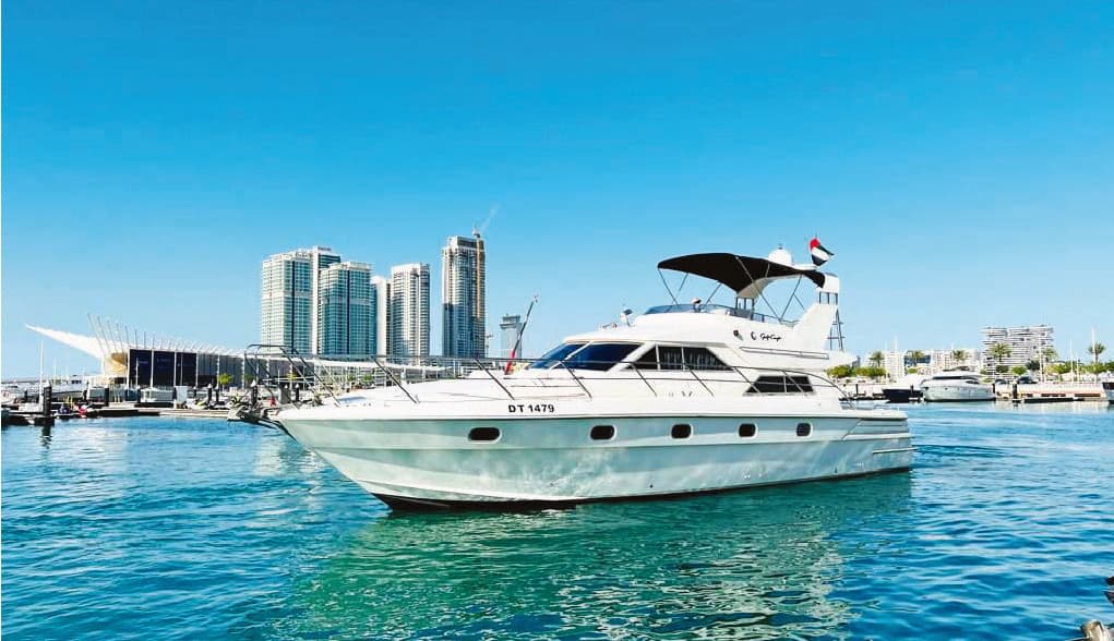 60-foot Superfly yacht rental at Dubai Marina with Dubai Small