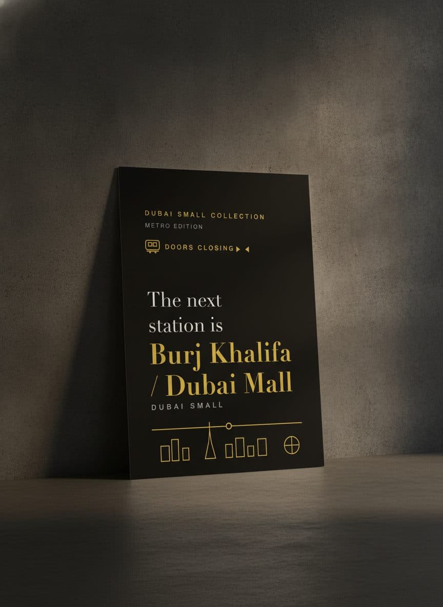 Metro Poster - Burj Khalifa / Dubai Mall