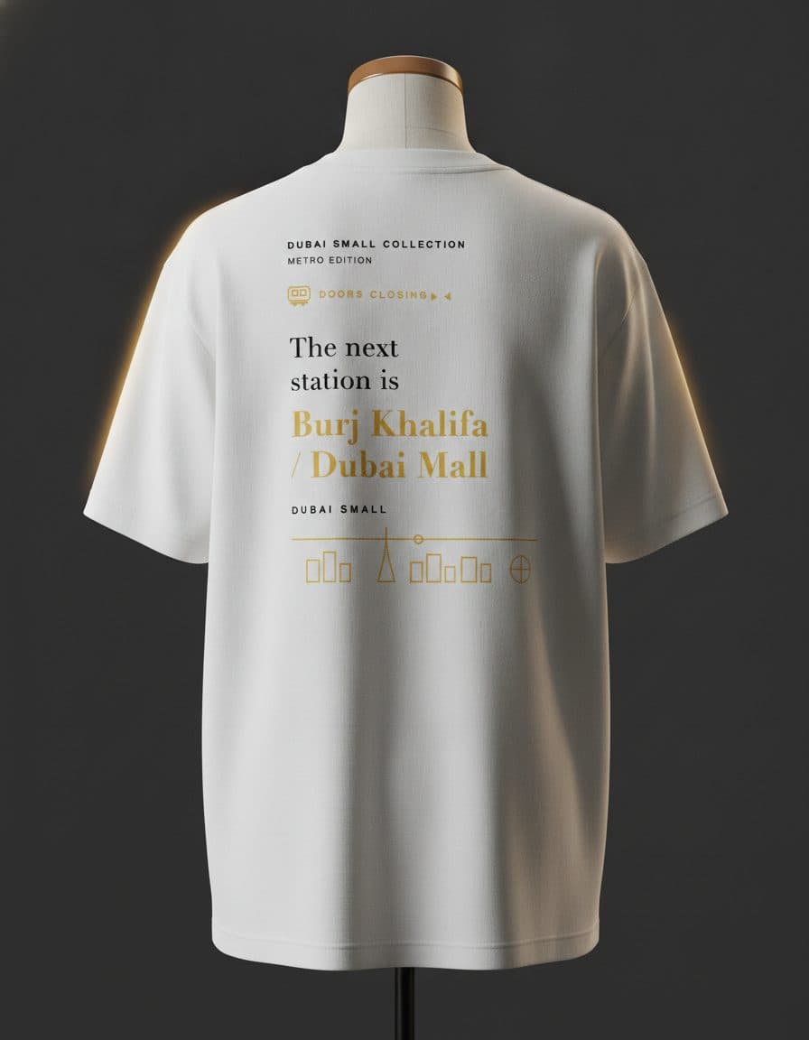 Dubai Small Metro t-shirt, local Dubai streetwear