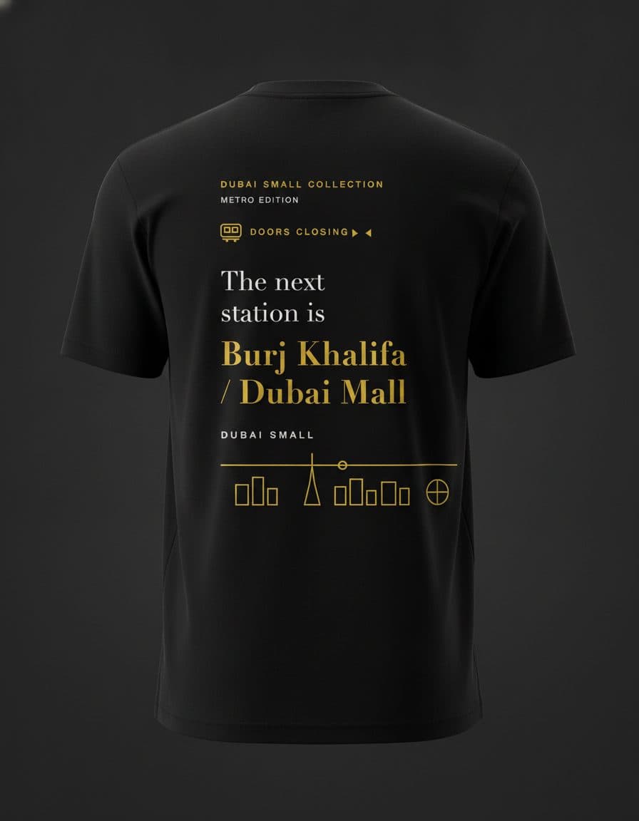 Metro Classic T-shirt - Burj Khalifa / Dubai Mall